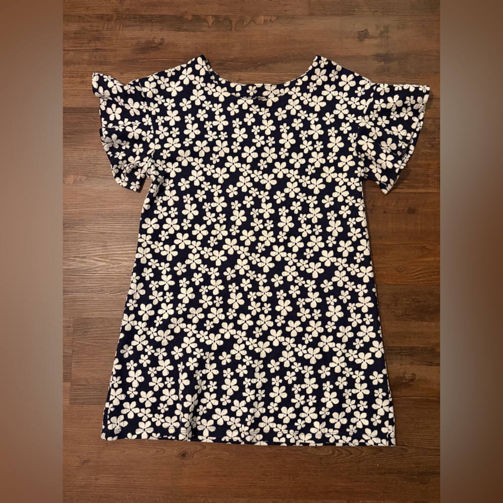 Uncle Frank by Anthropologie Navy and White Floral Dress